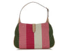 Gucci Merida Pink Canvas Striped Jackie O