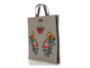 Gucci GG Supreme Floral Embroidered Tote