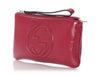 Gucci Fuchsia Patent Soho Wristlet