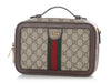 Gucci Small GG Supreme Web Ophidia Zip Around Crossbody