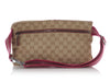 Gucci Pink and Beige Double Pocket Belt Bag