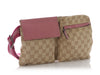 Gucci Pink and Beige Double Pocket Belt Bag