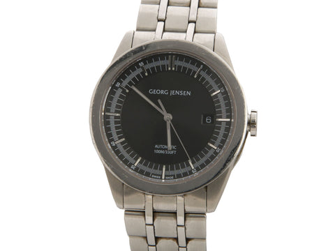 Georg Jensen Stainless Steel Mens Barth Watch 40mm