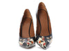 Givenchy Black Floral and Butterfly Print Pumps