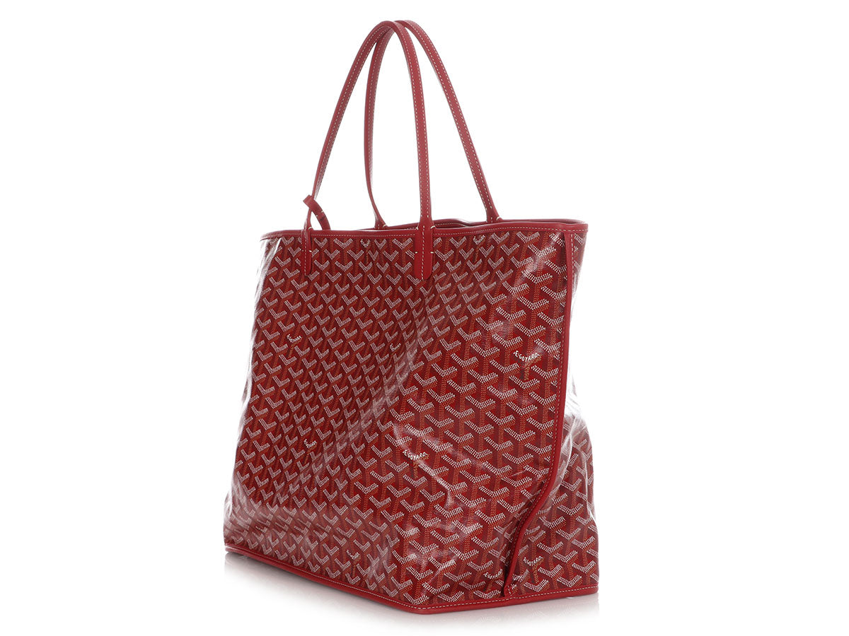 Goyard, Bags, 0 Authentic Goyard St Louis Tote Size Gm Red