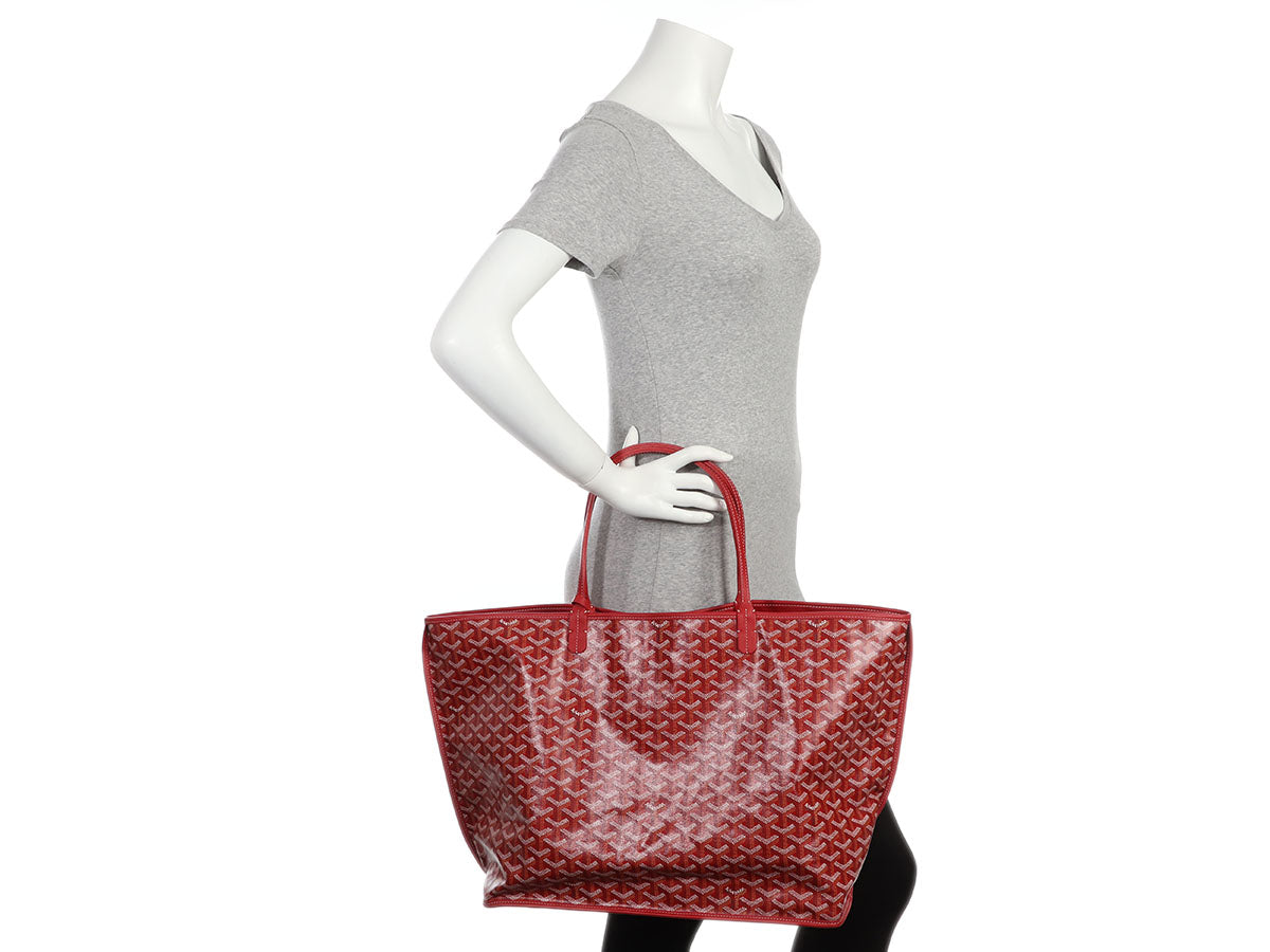 Goyard Goyardine White Anjou GM Reversible Tote Bag Silver