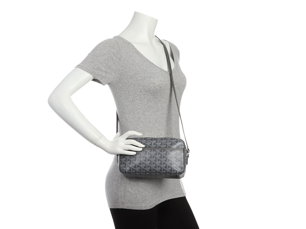 Goyard, Bags, Goyard Goyardine Sac Cap Vert Grey Crossbody Bag