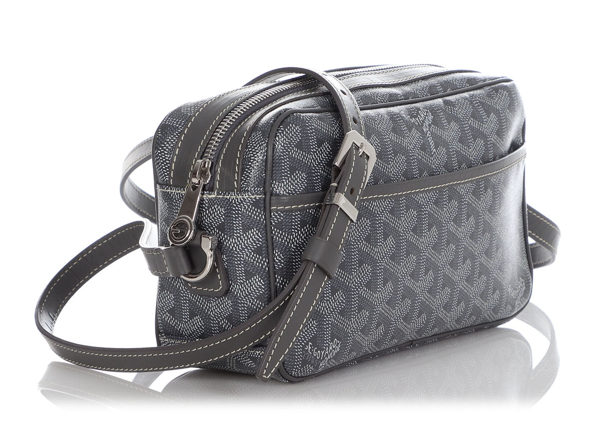 GOYARD Goyardine Amacapvert Crossbody Bag Grey 216392