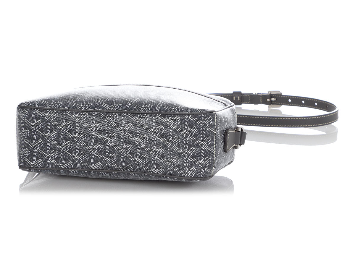 Goyard Goyardine Grey Cap Vert PM Bag Silver Hardware – Madison Avenue  Couture