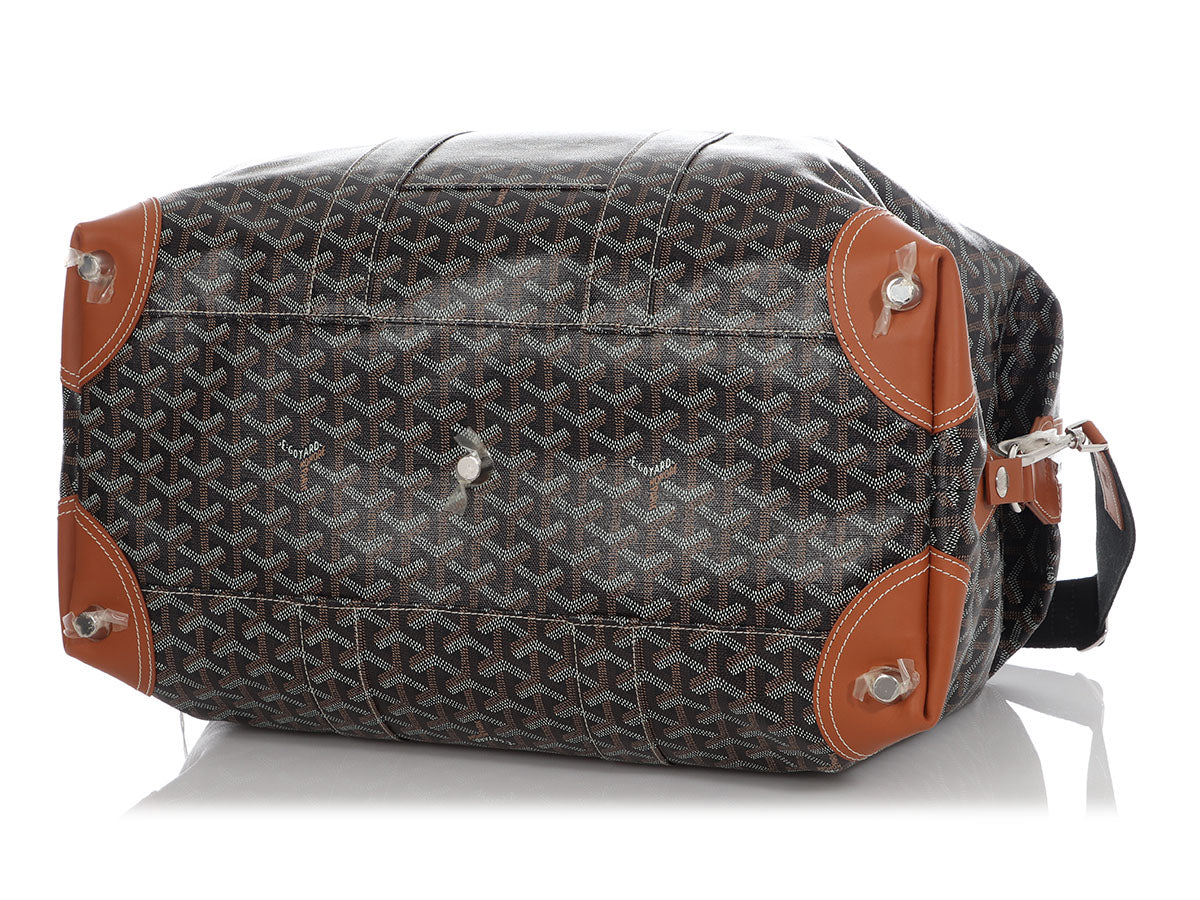 Goyard Goyardine Black Boeing 45 Travel Bag Silver Hardware – Madison  Avenue Couture