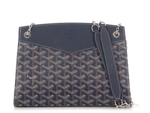 Goyard Mini Navy Rouette Structuré