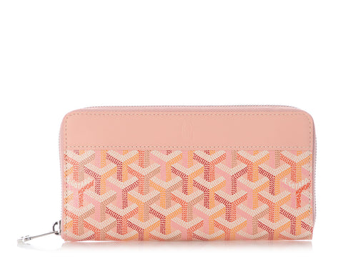 Goyard LE Rose Matignon Zip Around  Wallet