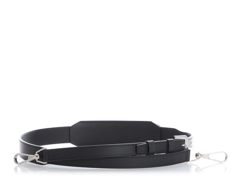 Goyard Black Leather Shoulder Strap MM