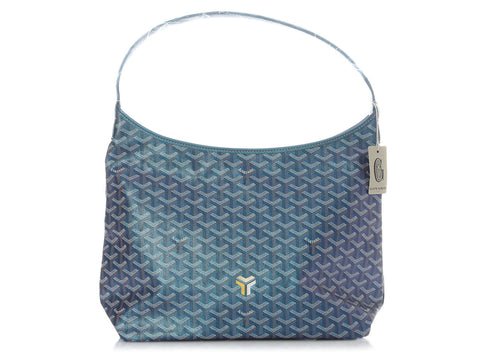Goyard Pearly Metallic Blue Bohème Hobo