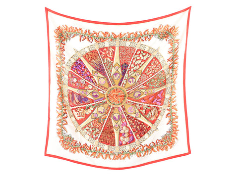 Hermès Aux Pays des Epices SIlk Scarf 90cm