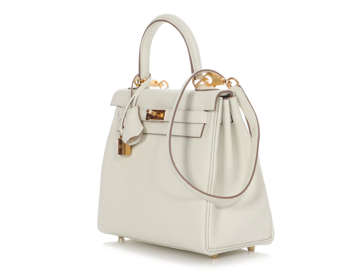 Hermès Kelly 25 Togo Mushroom Gold Metal U: 2022 - Allu USA