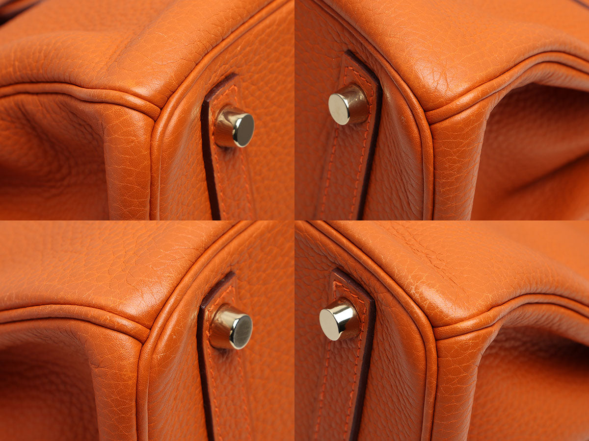 HERMES Togo Birkin 30 Orange 208158