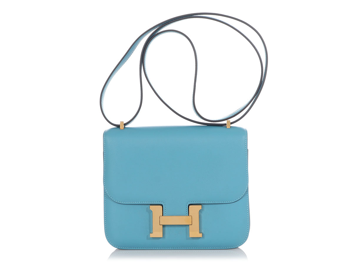 Hermes Kelly 25 Bleu du Nord Blue Togo Leather Shoulder Bag