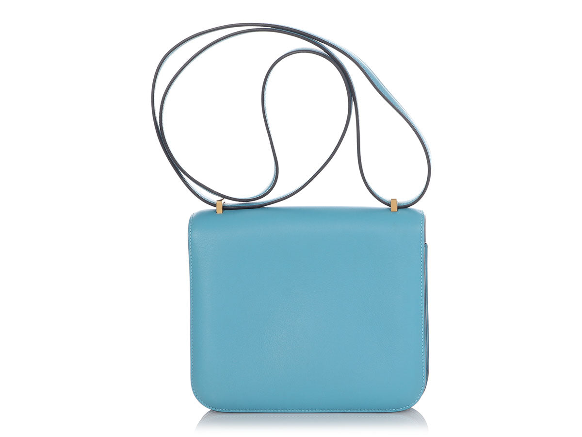 Hermès Turquoise Togo Kelly 35 by Ann's Fabulous Finds