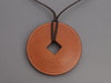 Hermès Barenia Leather Round Necklace