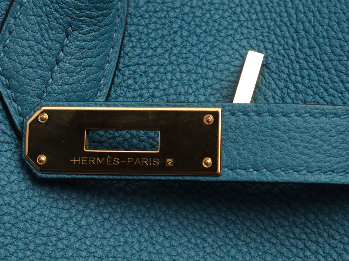 Hermès Birkin 35 Togo Leather Blue Atoll | SACLÀB