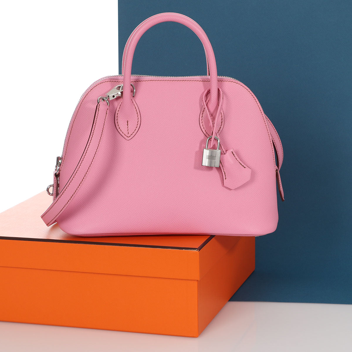 HERMES Epsom 1923 Bolide 25 5P Pink 873919