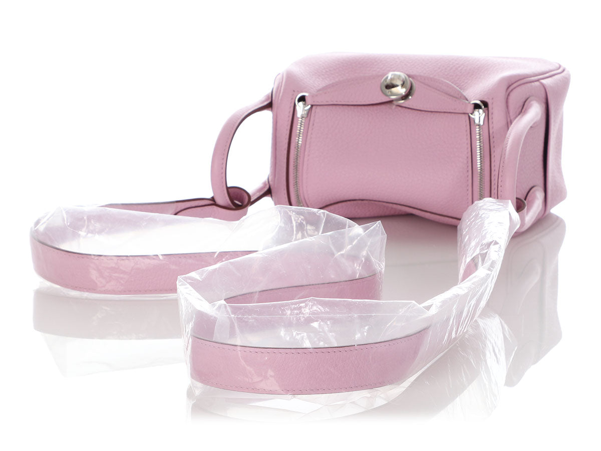 Brand New Hermès Mini Lindy Mauve Pink Sylvestre Clemence