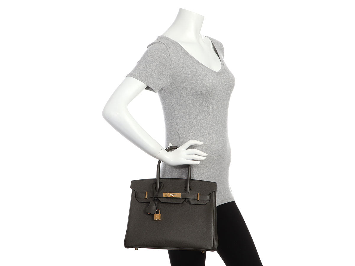 Birkin 30 Vert De Gris