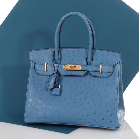 Hermès Mykonos Ostrich Birkin 30