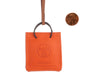 Hermès Orange Lambskin Shopping Bag Charm