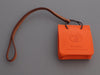 Hermès Orange Lambskin Shopping Bag Charm