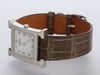 Hermès Stainless Steel Diamond H Watch 30mm