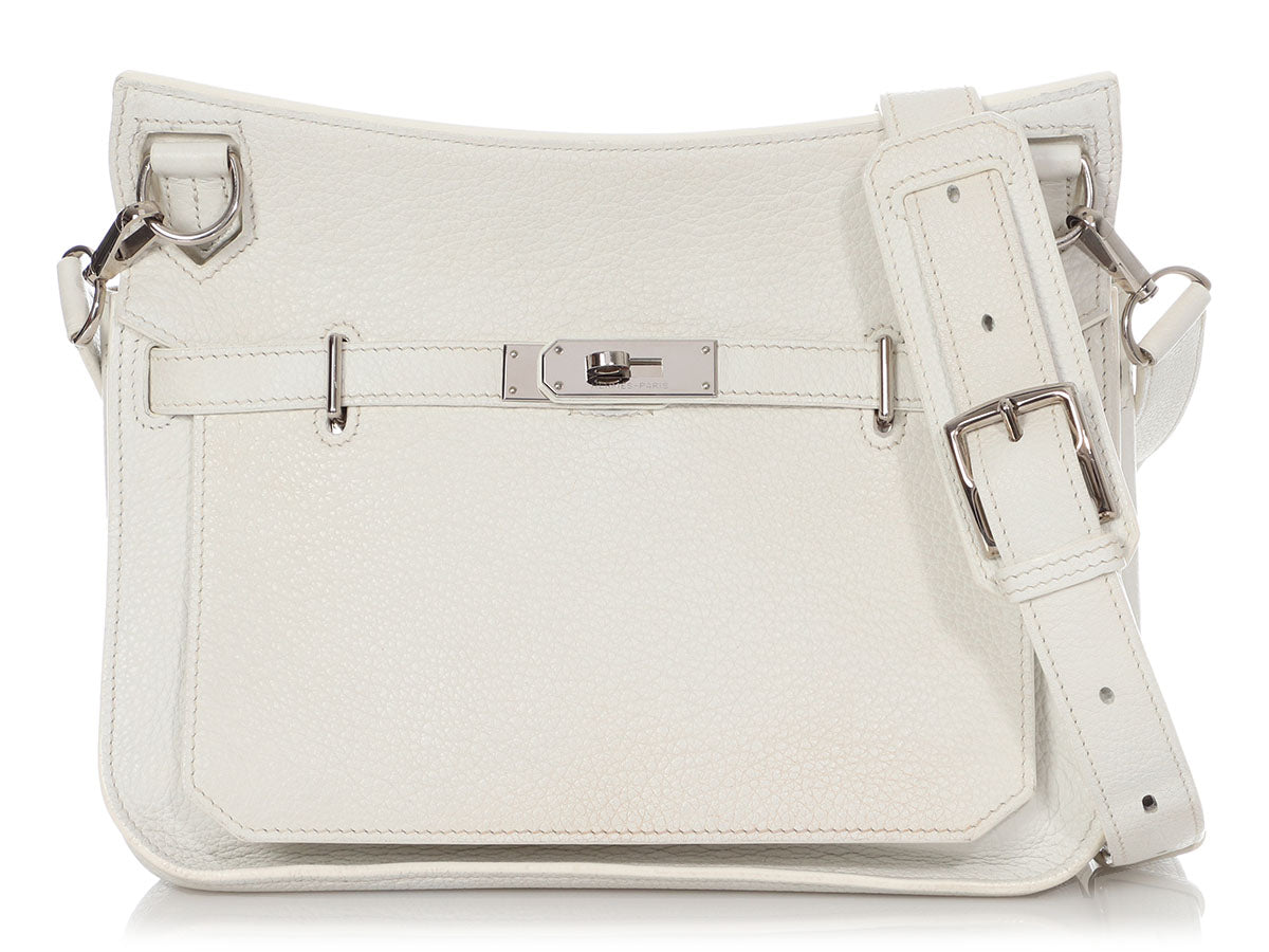 white hermes crossbody bag