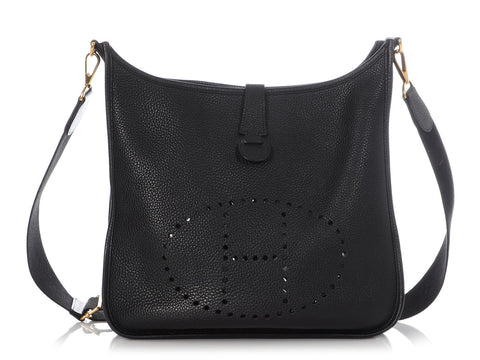 Hermès Black Clémence Evelyne III GM