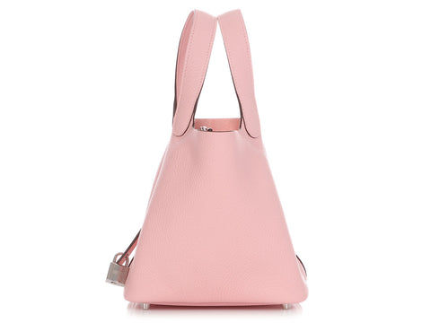 Hermès Rose Sakura Clémence Picotin Lock 18