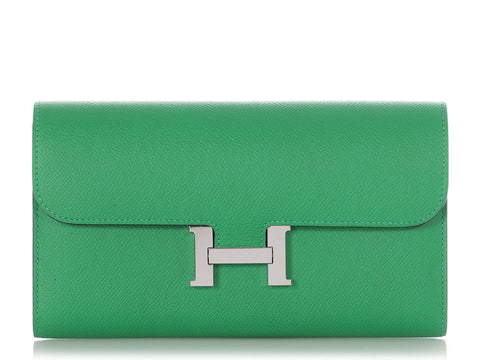 New HERMES Constance Slim Compact Beton Wallet Belt Bag