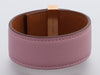 Hermès Mauve Sylvestre Swift Collier de Chien 24 CDC Bracelet