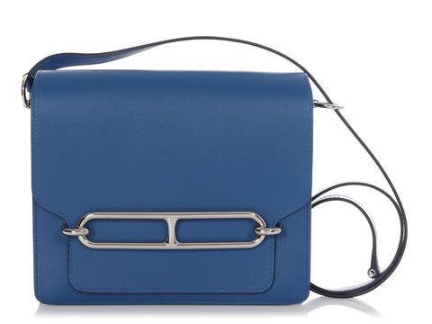 Hermès Blue Allegretto Calfskin Roulis 23