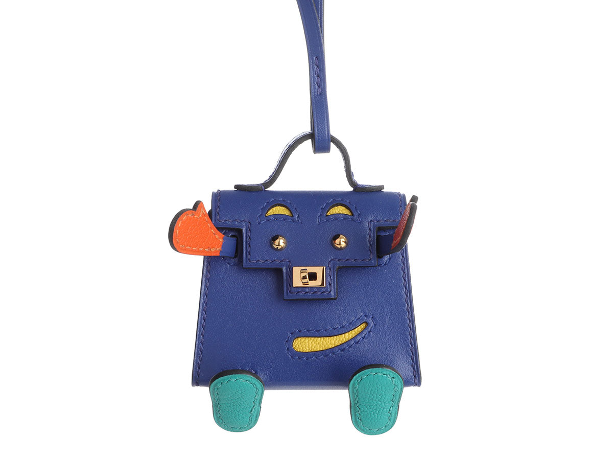 Hermès Bleu Electrique Kelly Quelle Idole Bag Charm