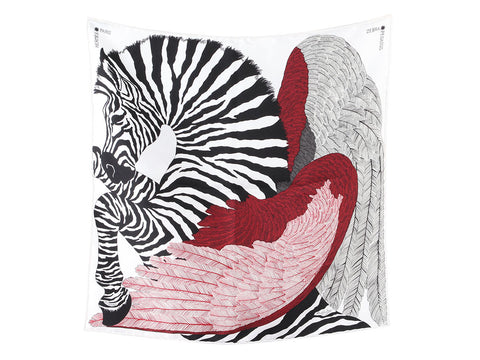 Hermès Zebra Pegasus Silk Scarf 45cm