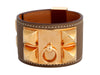 Hermès Etoupe Swift Collier de Chien Bracelet CDC