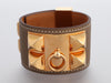 Hermès Etoupe Swift Collier de Chien Bracelet CDC