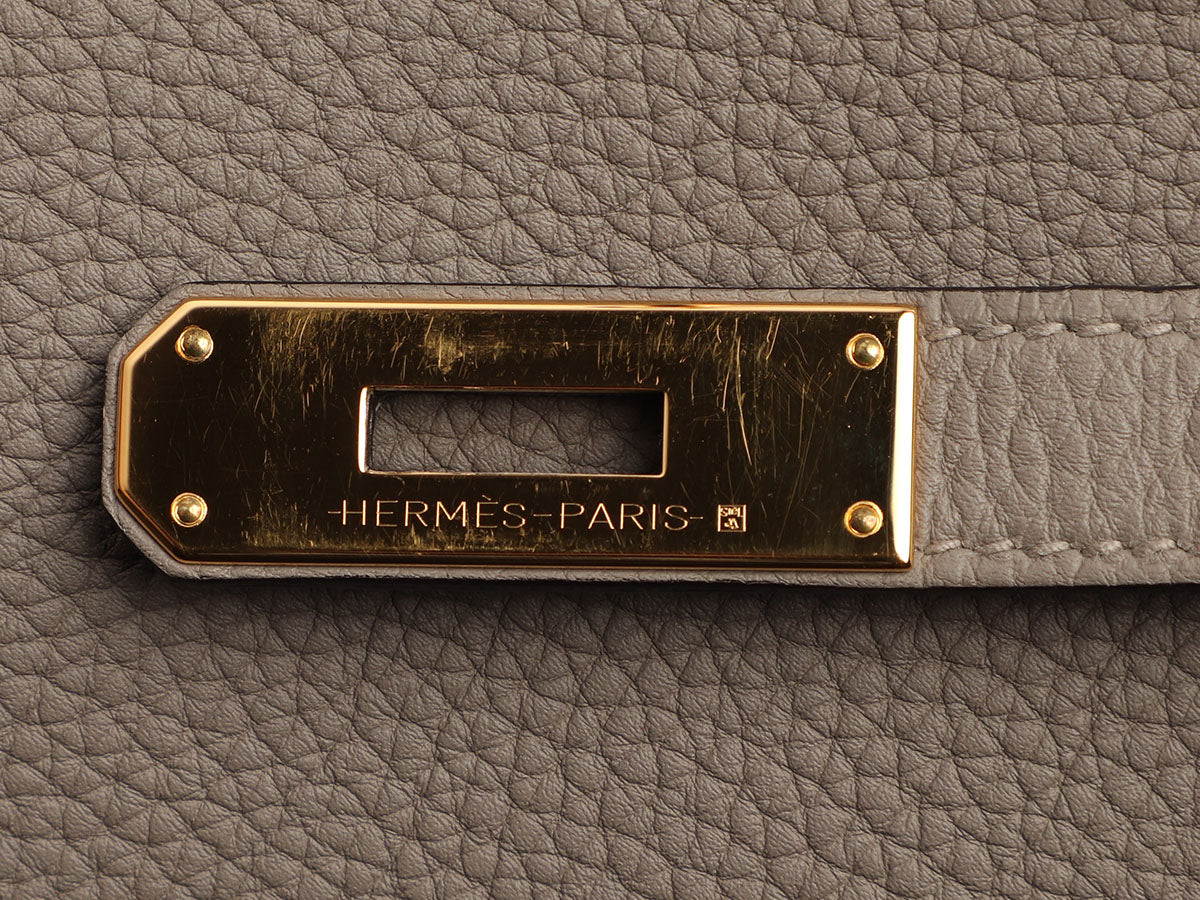 Hermès Gris Asphalte Togo Birkin 30