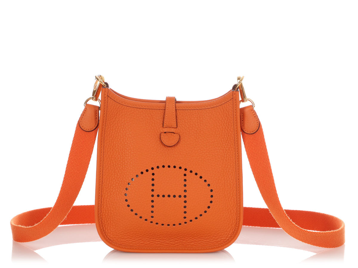 Hermes Epsom Evelyne Messenger Bag Orange