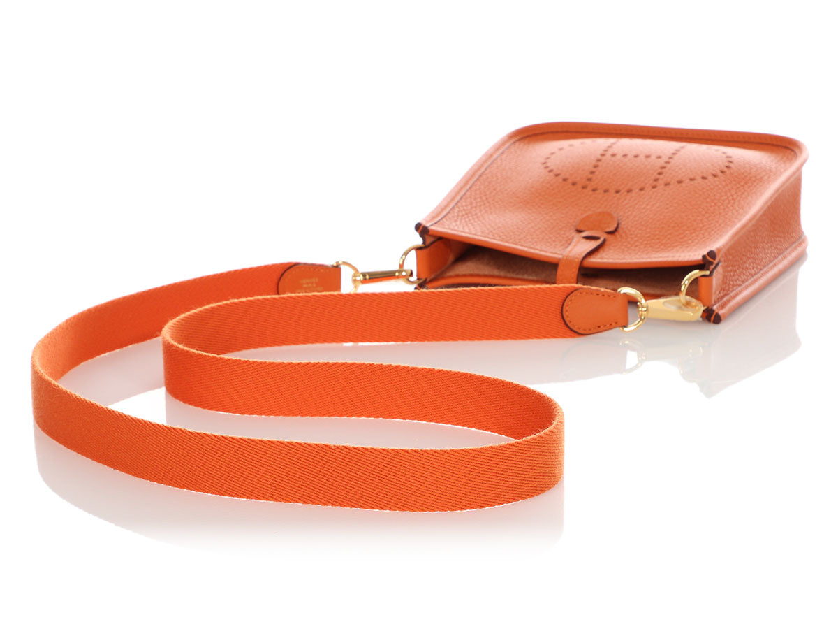 HERMES EVELYNE MINI ORANGE CLEMENCE