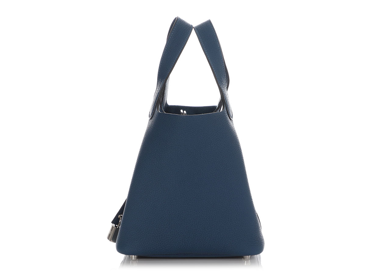 Hermes deep blue picotin cheap