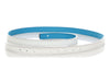 Hermès White and Blue Reversible Belt Strap 13mm