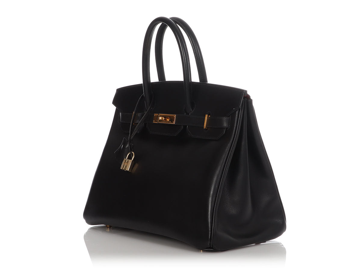 Hermes Birkin 30 Black Box Leather Gold Hardware | Hermes Bags