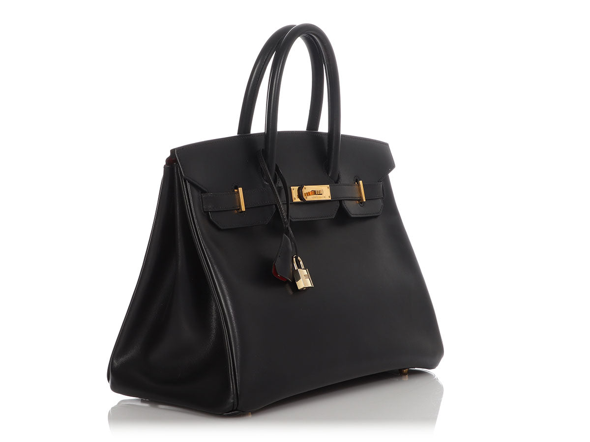 Hermes Birkin 30 Black Box Leather Gold Hardware | Hermes Bags