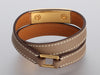 Hermès Etoupe Swift Rivale Double Tour Bracelet